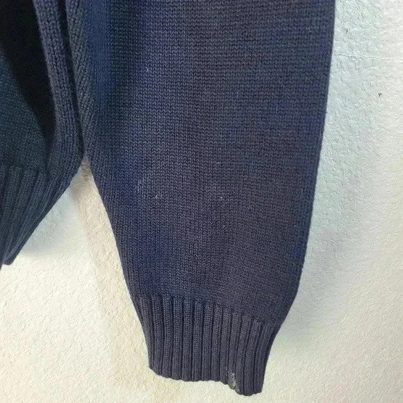 Vintage Polo By Ralph Lauren Exclusive Of Decoration Mock Neck Blue 1/4 Zip XL - Picture 4 of 9
